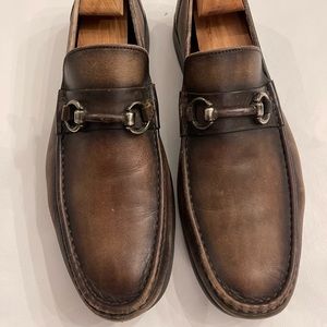 Magnanni Brown Bit Loafers 11.5 D